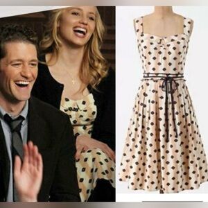 Meave Floral Cream & Blue Floral Knee Length Tank Dress Glee Cottagecore Prarie